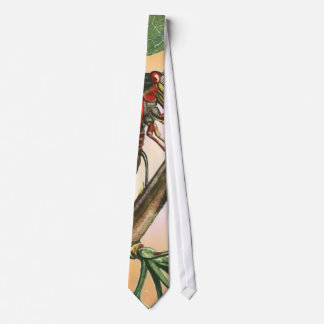 Corbata Arte de Ilustracion de insectos Cicada