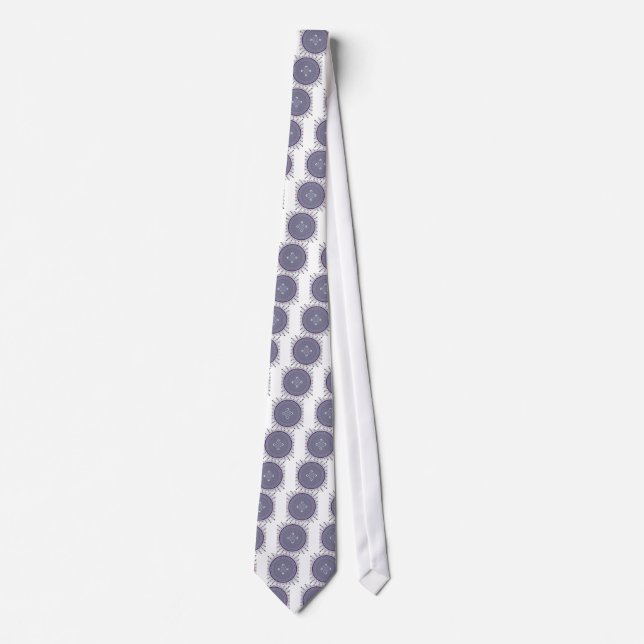 Corbata Arte de impresión de diseño radial (Anverso)