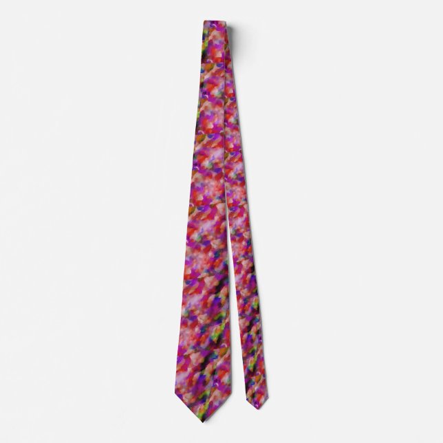 Corbata arte de índigo y púrpura (Anverso)