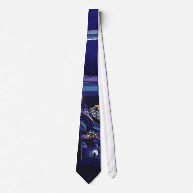 Corbata Arte de la acuarela de "Shangai Skyway" (Anverso)