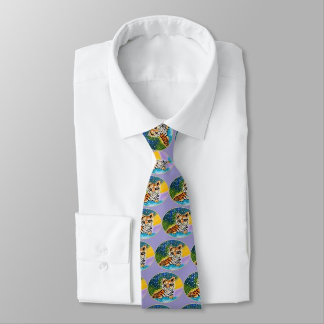 Corbata "Arte de los niños" de Baby Tiger (Atado)
