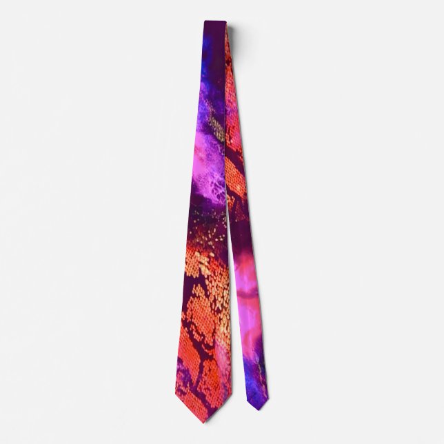 Corbata Arte de lujo inspirado en la aurora (Anverso)