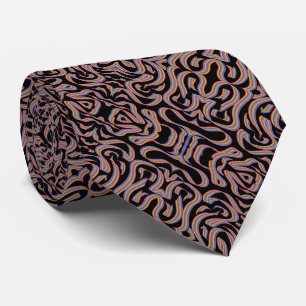 Corbata Arte de patrón de giros de cinta de colores de arc
