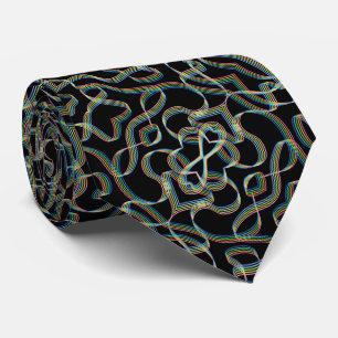 Corbata Arte de patrón de rollo de cinta de colores de arc