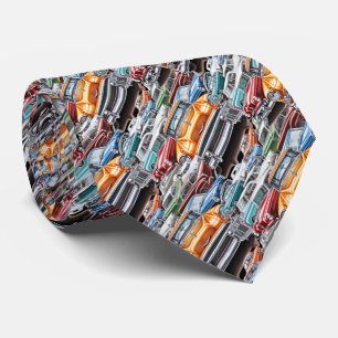 Corbata Arte de Patrón de Vehículos de Coches Clásicos y A