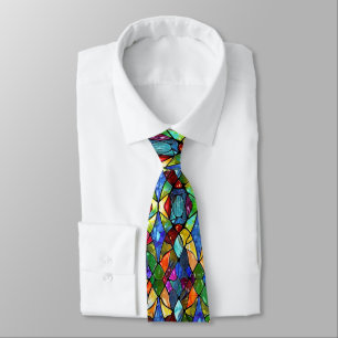 Corbata Arte de vidrio emplomado creativo