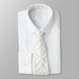 Corbata Arte Deco Geométrico Gris Suave
