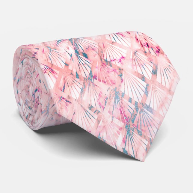 CORBATA ARTE DECO MARBLE PINK CARACTERÍSTICAS BARRILLERÍA (Enrollado)