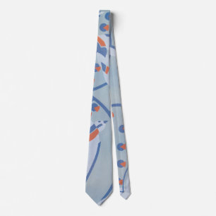 Corbata Arte Deco Vintage Jazz Pochoir Aves Patrón Animal