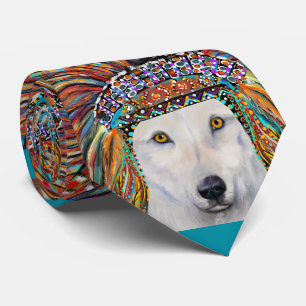 Corbata Arte del Lobo Blanco