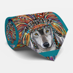 Corbata Arte del Lobo Gris