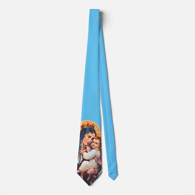 Corbata Arte Devocional de Nuestra Señora del Monte Carmel (Anverso)
