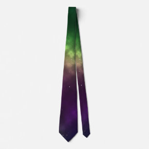 Corbata Arte digital de constelaciones del espacio cósmico