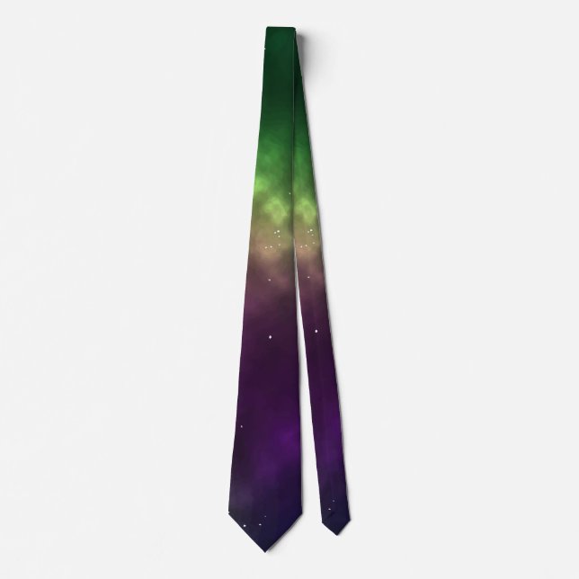 Corbata Arte digital de constelaciones del espacio cósmico (Anverso)