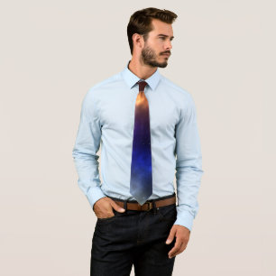 Corbata Arte digital de constelaciones del espacio cósmico