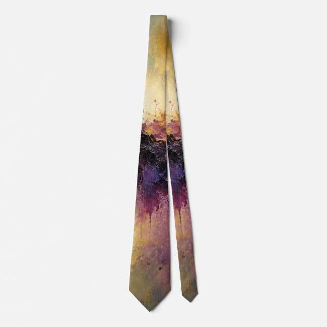 Corbata Arte fino de Aurora Drips (Anverso)