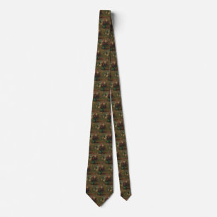 Corbata Arte Floral Vintage Rosa Renoir Cottagecore