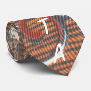 Corbata Arte impreso de motivos africanos vintage