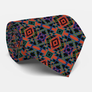 Corbata Arte lineal de patrón simétrico suroeste en mosaic