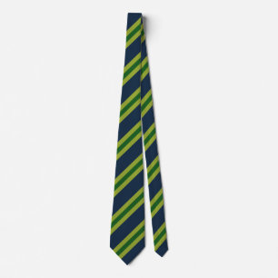 Corbata Arte moderno Rayas diagonales azul verde