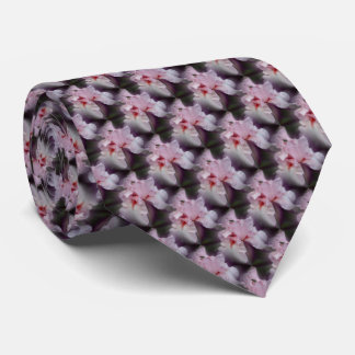 Corbata Arte natural de las flores de Iris rosa