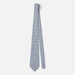 Corbata Arte Nouveau de pingüino invernal caprichoso copos