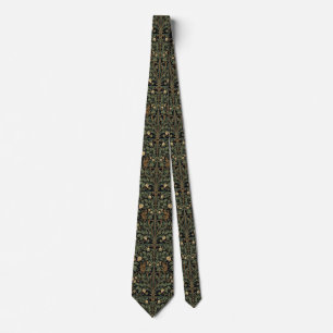 Corbata Arte Nouveau floral de William Morris Blackthorn