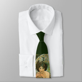 Corbata Arte Nouveau Retro Alphonse Mucha Tentadora Esmera