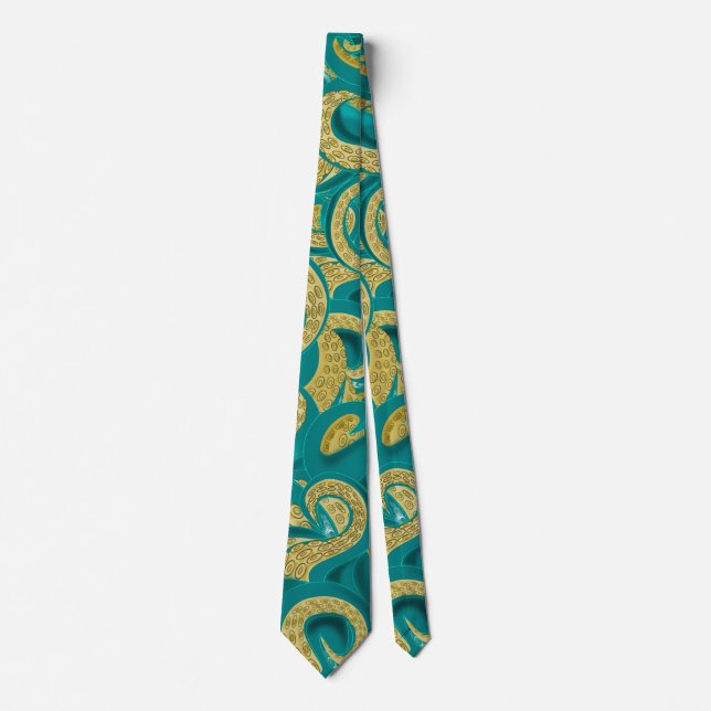 Corbata Arte Octopus (Anverso)