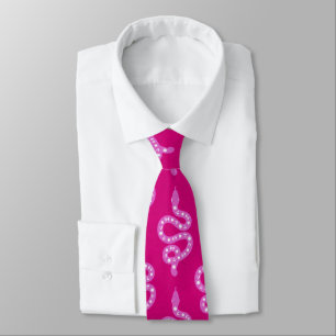 Corbata Arte popular Texturizado Grungy Brujo Serpiente ro
