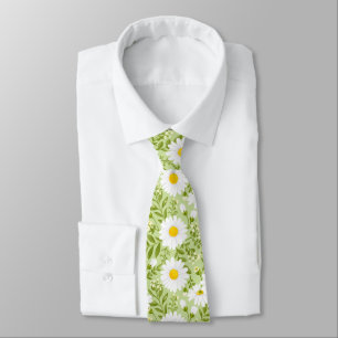Corbata Arte vectorial de margarita fresca de primavera