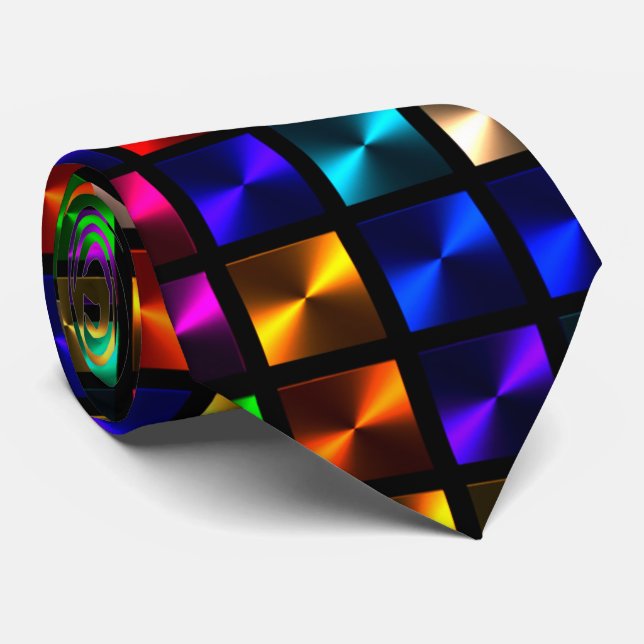 Corbata Artful - Dados Abstractos (Enrollado)