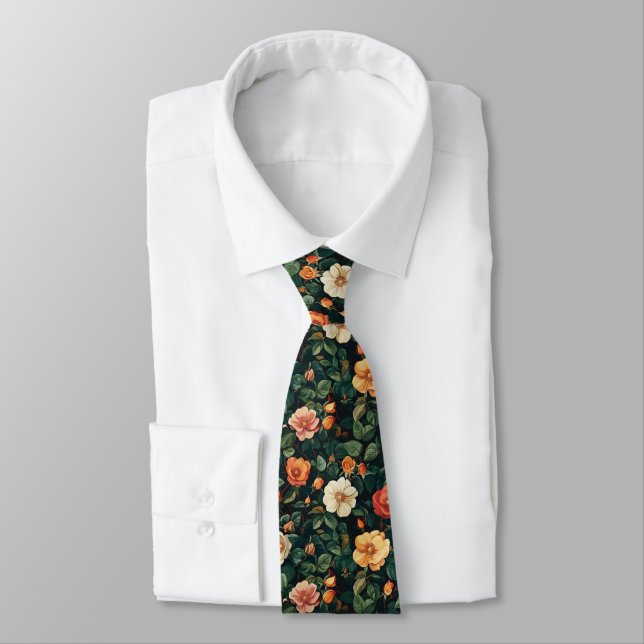 Corbata Artistic Groomsmen Gift Rose Floral (Atado)