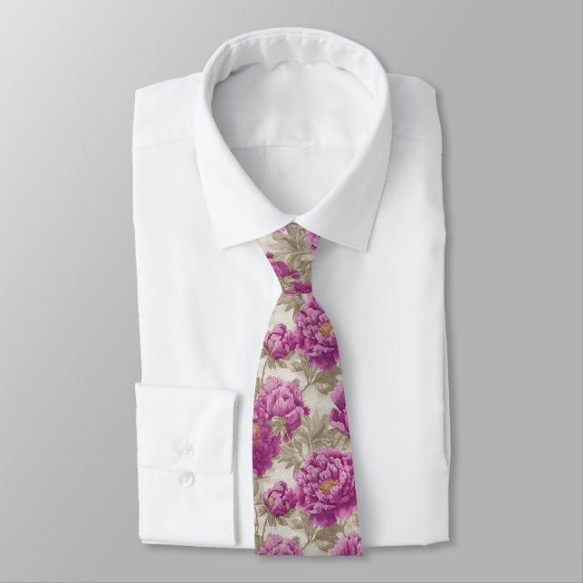 Corbata Artistic Groomsmen Peonies Flower (Atado)