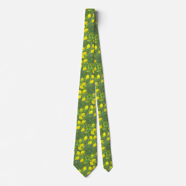Corbata Artistic Lemon Tree Tie for Men (Anverso)