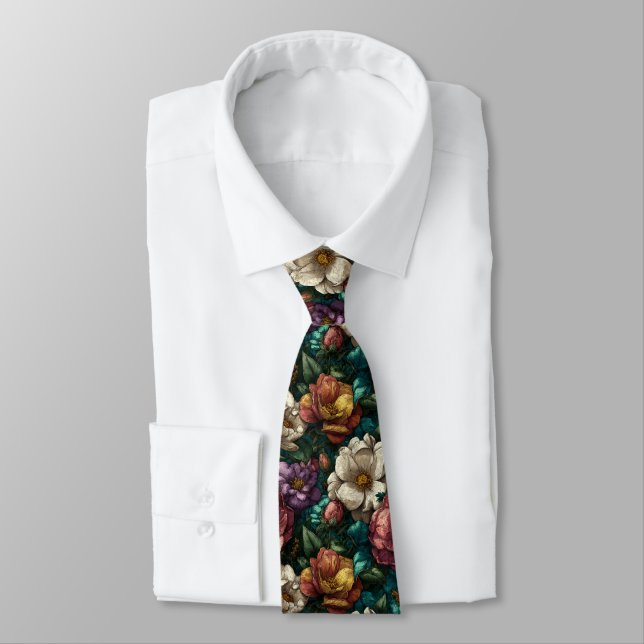 Corbata Artistic Mens Accessories Gardenias Flower (Atado)