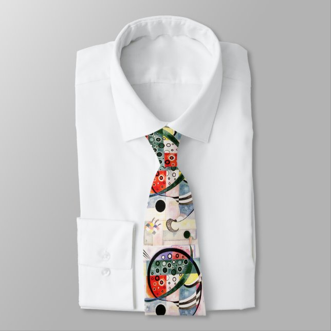 Corbata Artístico "Fijo"  -  Wassily Kandinsky Arte Modern (Atado)