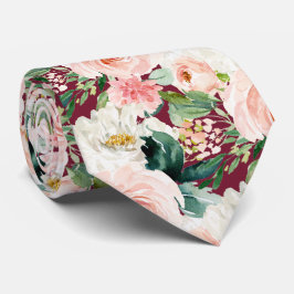 Corbata ArtsApp H2 Rubor Rosa rosa Boda Borgoña