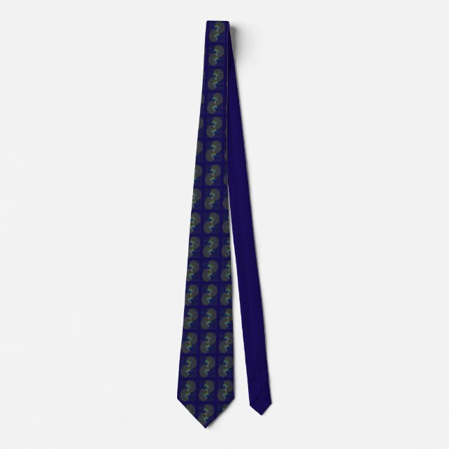 Corbata Artsy Kidney Blue (Anverso)