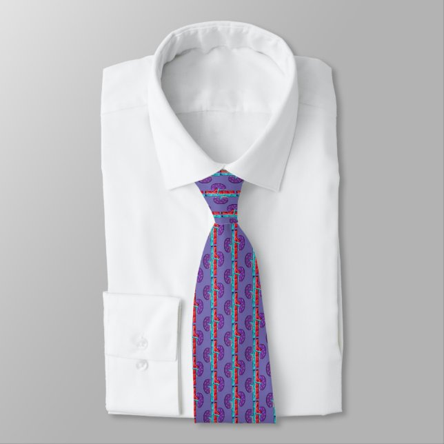 Corbata Artsy lll Kidney Purple (Atado)