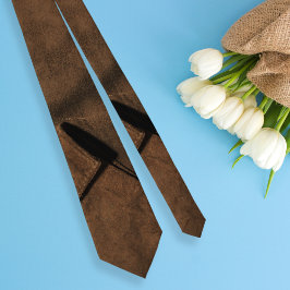 Corbata Aspecto ante del abrigo de cuero・Doble cara