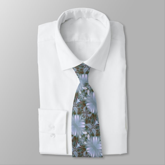 Corbata Aspecto de seda azul bonito (Atado)