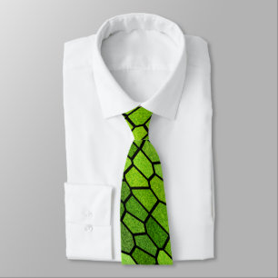 Corbata Aspecto de vidrio cortado verde