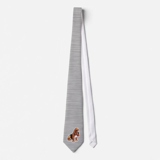 Corbata Aspecto metalizado; Libro basset (Anverso)