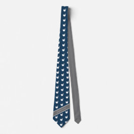 Corbata Astrología Capricorn Monograma Patrón de la marina