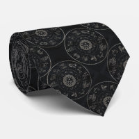 Astrología oscura vintage Rótulo Zodiac
