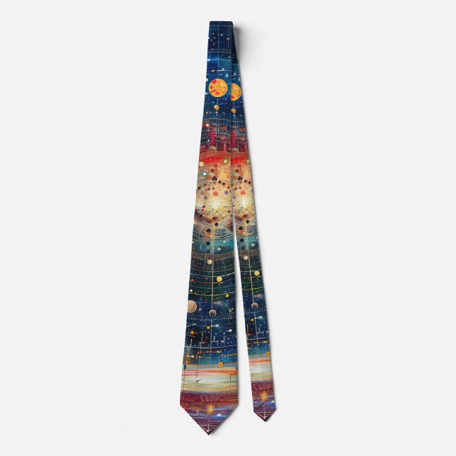 Corbata Astrológica Cósmica (Anverso)