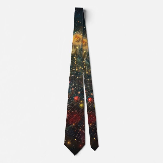Corbata Astrológica Cósmica (Anverso)