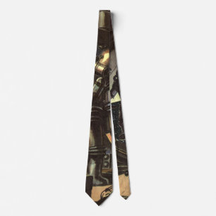 Corbata Astronautas de ciencia ficción vintage en un paseo
