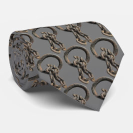 Corbata Atado con diseño de cadena.